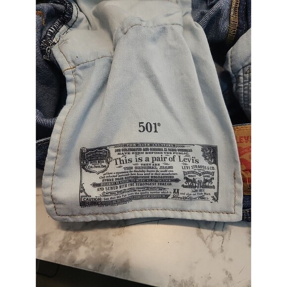 Levi's 501 Men's Sz 38 Button Fly PC9-00501-0194 Rugged Y2K Cowboy Rancher - Picture 10 of 12